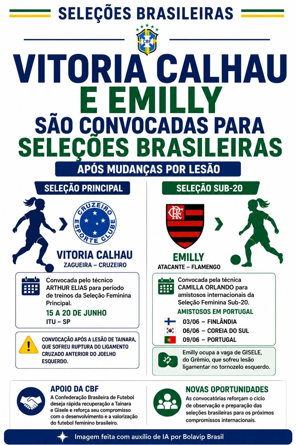 Infográfico gerado por Inteligência Artificial/Bolavip Brasil