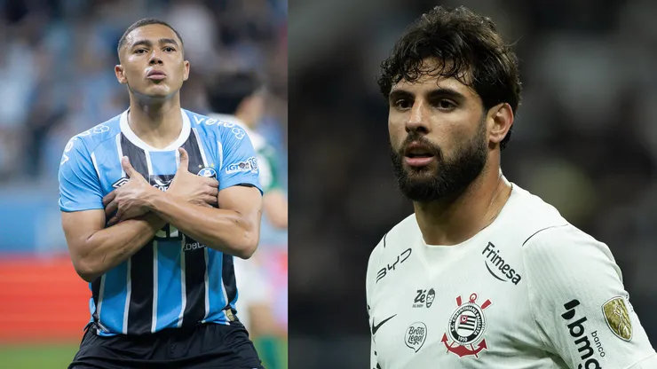 Carlos Vinícius e Yuri Alberto vão se enfrentar neste sábado (30) - Fotos: Maxi Franzoi/AGIF e Joisel Amaral/AGIF