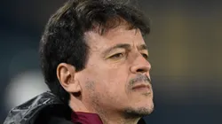 Fernando Diniz durante partida entre Peñarol x Coringão