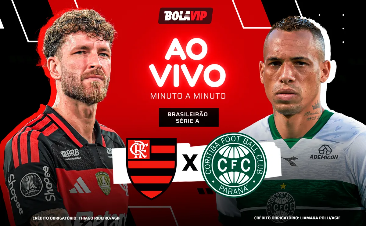 Flamengo x Coritiba AO VIVO – Onde assistir jogo em tempo real pelo Brasileirão 2026