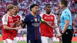 Marquinhos falhou em gol do Arsenal. Foto: Lars Baron