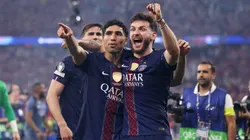 Jogadores do PSG comemoram título. (Photo by Lars Baron/Getty Images)