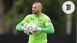 Weverton goleiro do Brasil durante treino no Centro de Treinamento Granja Comary. Foto: Thiago Ribeiro/AGIF