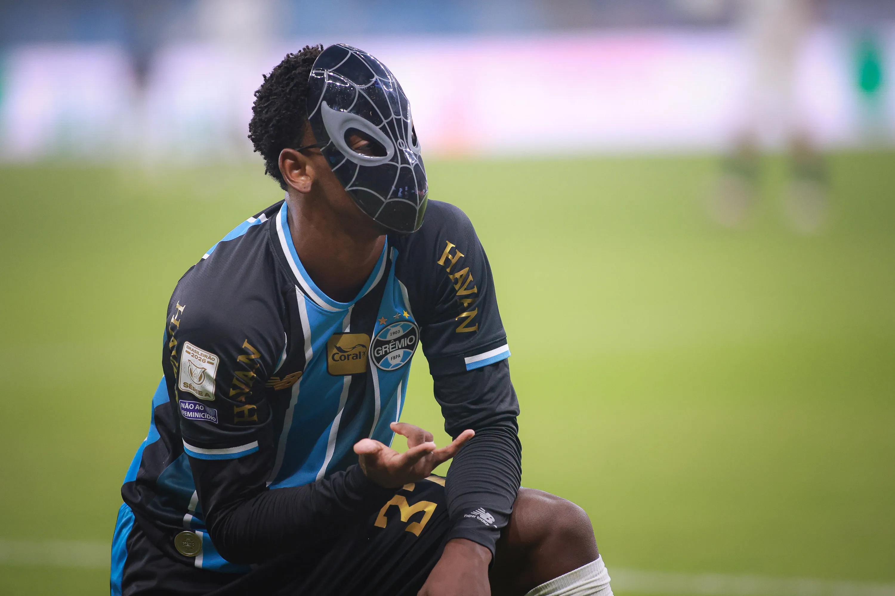 Mec marcou o único gol do Grêmio. Foto: Maxi Franzoi/AGIF