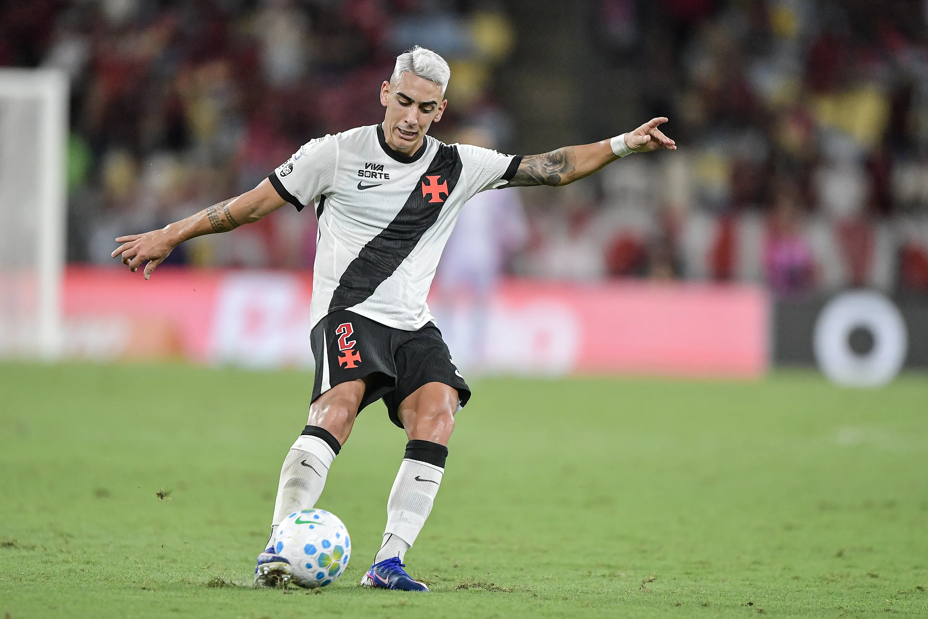 Puma Rodríguez durante partida pelo Vasco. Foto: Thiago Ribeiro/AGIF