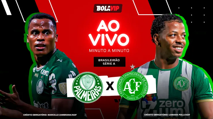 Palmeiras x Chapecoense - Acompanhe ao vivo e de graça pelo Brasileirão