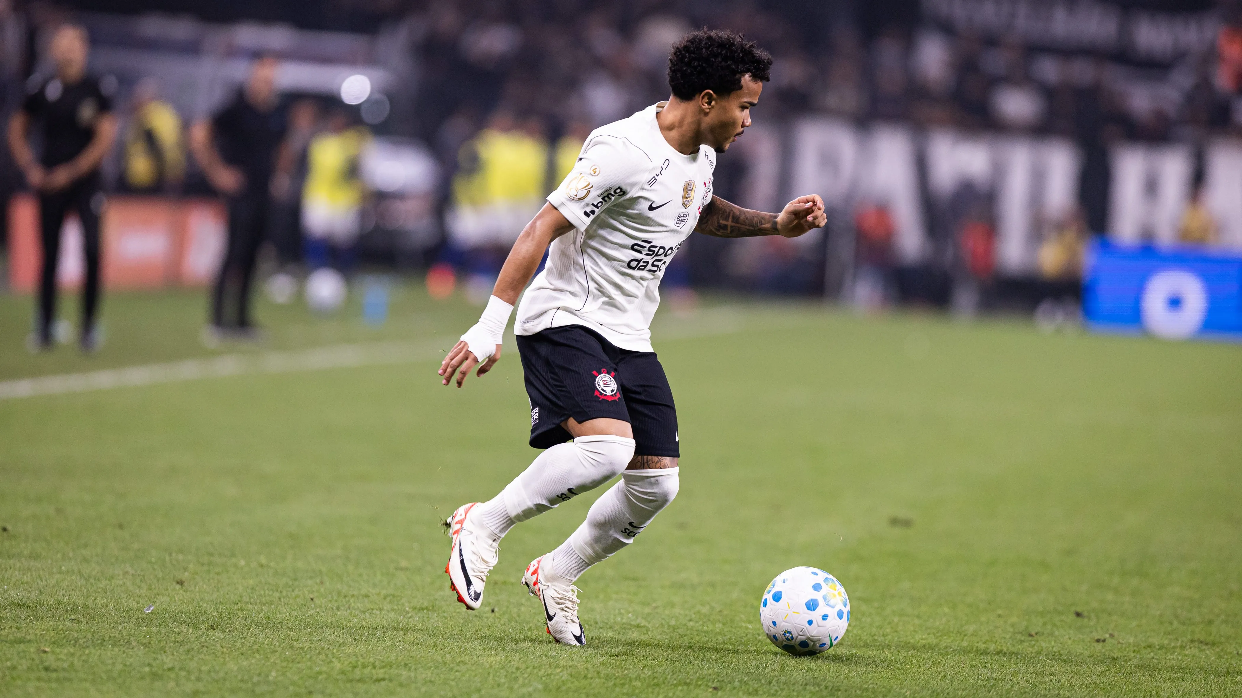 Kaio César jogador do Corinthians durante partida contra o Barra no estádio Arena Corinthians pelo campeonato Copa Do Brasil 2026. Foto: Miguel Antunes Alves /RP FOTOPRESS/AGIF