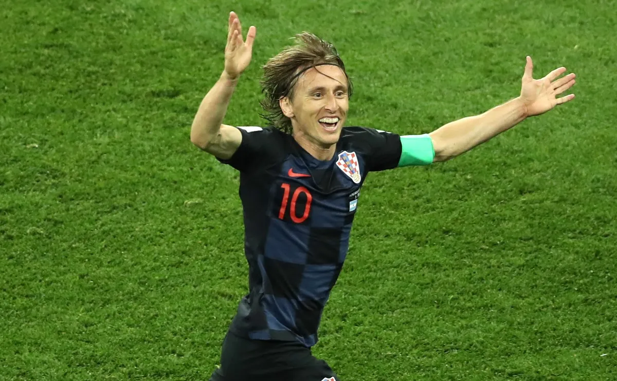 O meio-campo Luka Modrić se tornou o maior jogador croata da história das Copas do Mundo