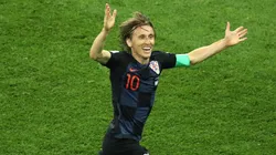 Modric brilhou ao levar a Croácia a duas semifinais de Copa do Mundo (Photo by Clive Mason)