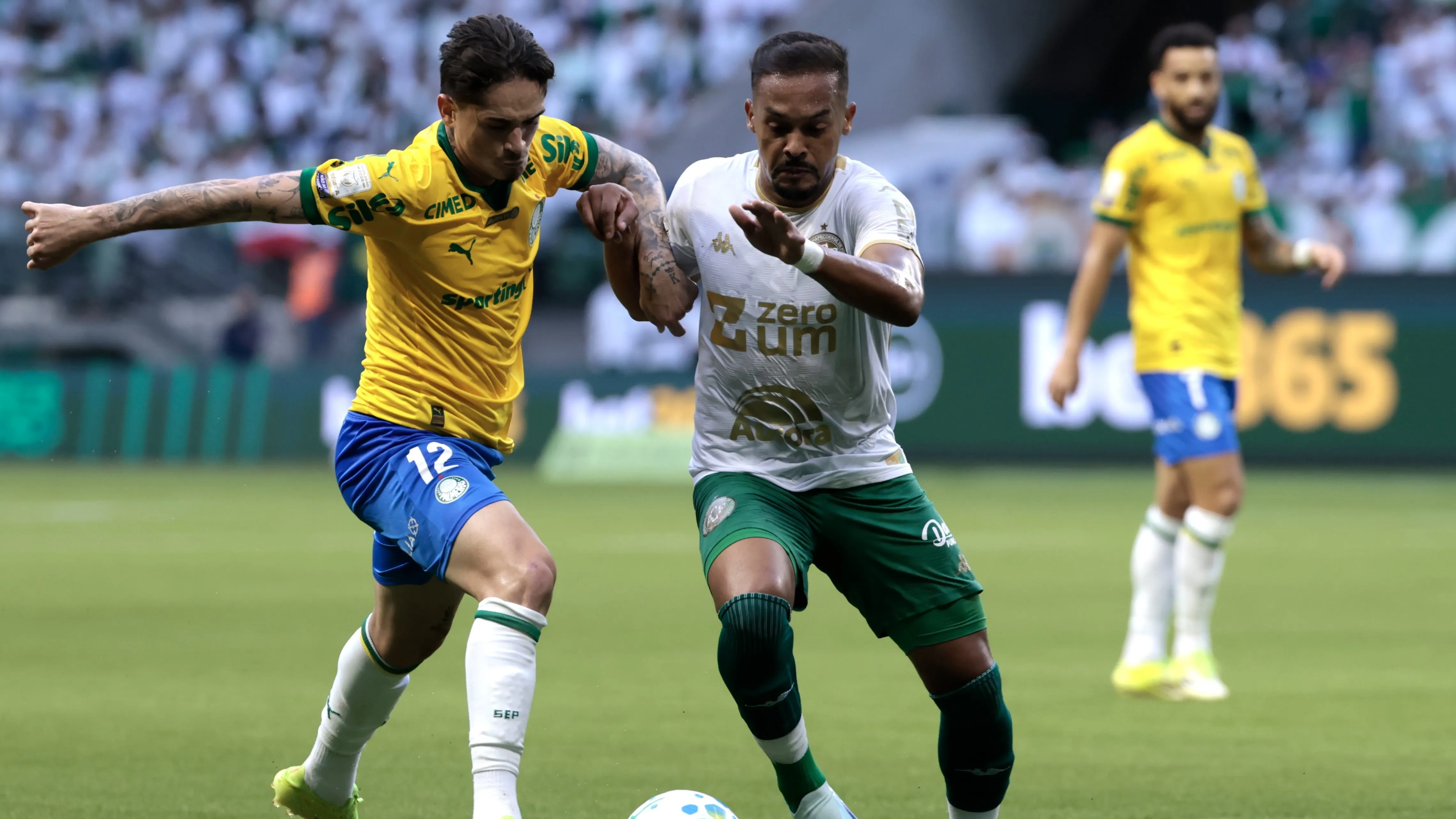 Khellven jogador do Palmeiras durante partida contra o Chapecoense. Foto: Marcello Zambrana/AGIF