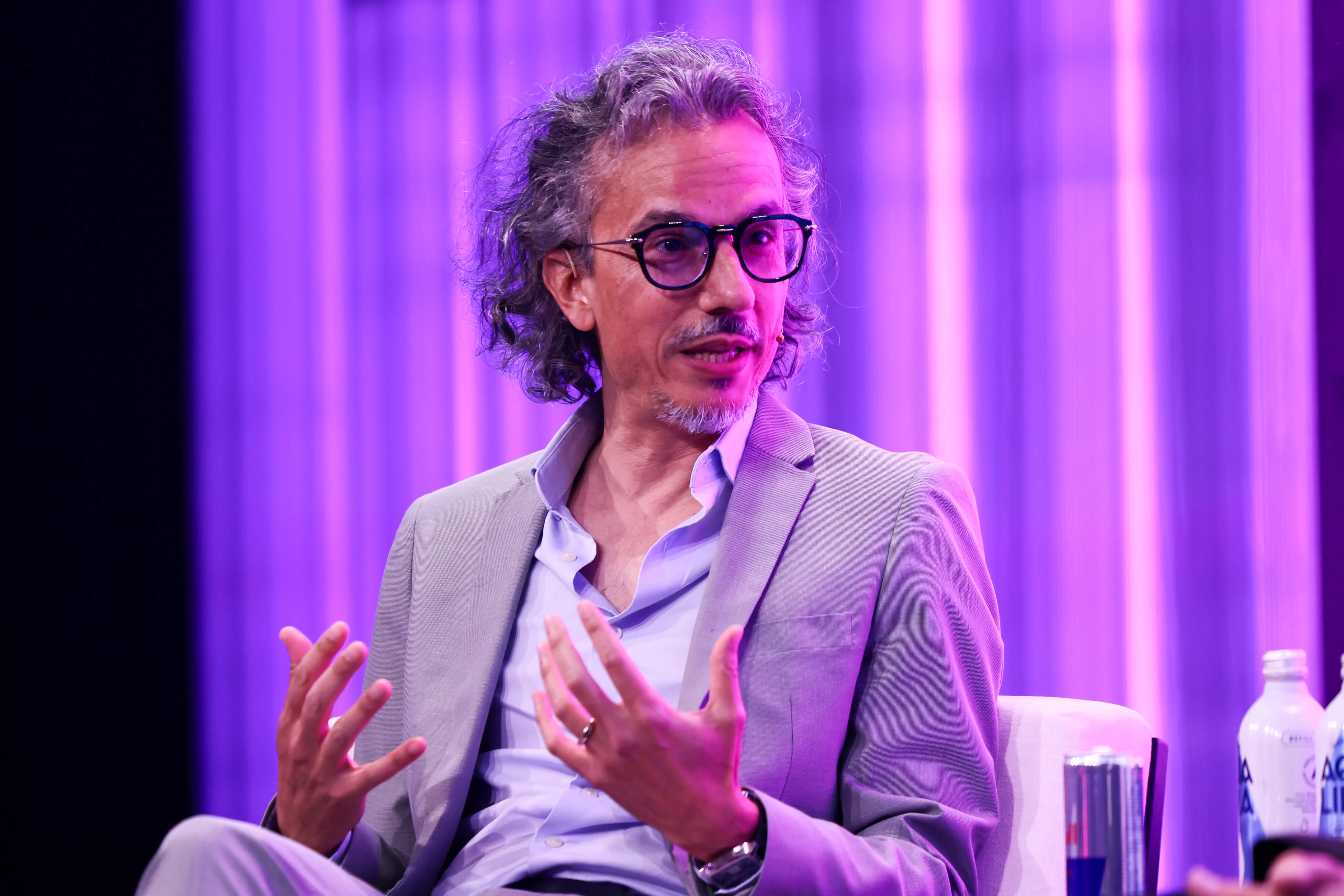 LONDON, ENGLAND – JUNE 01: Laurent Mekies on stage during the ‘Beyond the Logo: How Technology drives Competitive Advantage’ panel discussion during day one of SXSW London 2026 at The Truman Brewery on June 01, 2026 in London, England. (Photo by Jack Taylor/Getty Images for SXSW London)