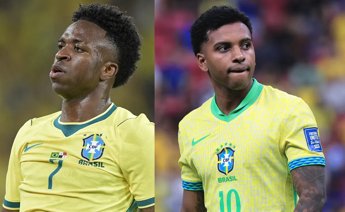 Era Ancelotti: Vini Jr. desbanca Rodrygo em gols na Seleção Brasileira