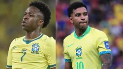 Vini Jr tem números melhores que Rodrygo na Seleção Brasileira - Fotos: Thiago Ribeiro/AGIF e Ettore Chiereguini/AGIF