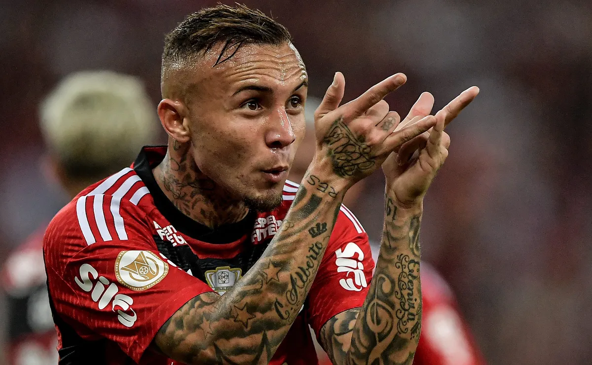 Palmeiras monitora a situação de Cebolinha no Flamengo; Corinthians e Cruzeiro também estão de olho
