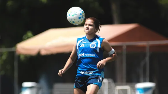 Gaby Rodriguez, do Cruzeiro, em treino
