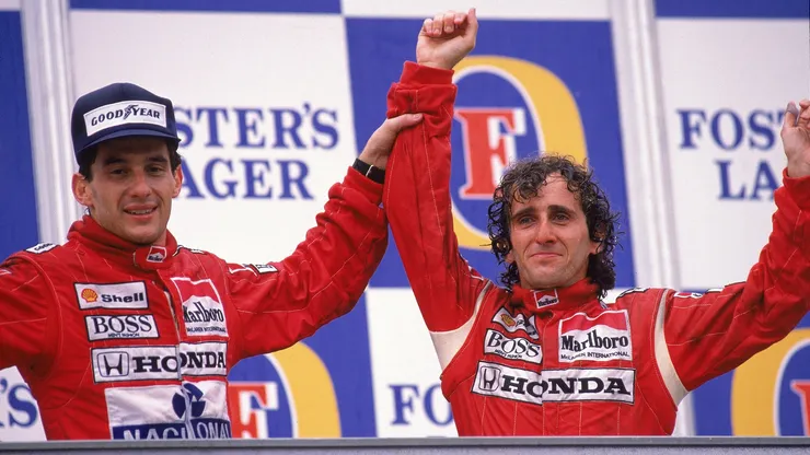 Ayrton Senna e Alain Prost tiveram uma história e conturbada parceria na McLaren