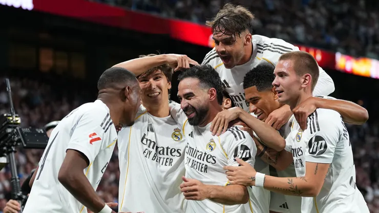 Jogadores do Real Madrid. (Photo by Angel Martinez/Getty Images)