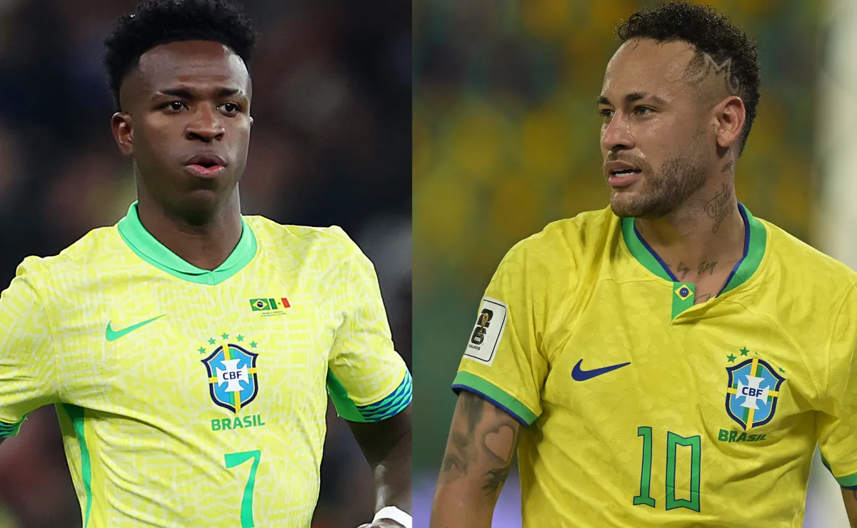 Vini Jr dispara em valor de mercado e Neymar lidera queda na Seleção para a Copa do Mundo