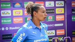 Técnica Rosana Augusto, do Palmeiras, em coletiva - Foto: Diego Soares/Ag.Paulistão