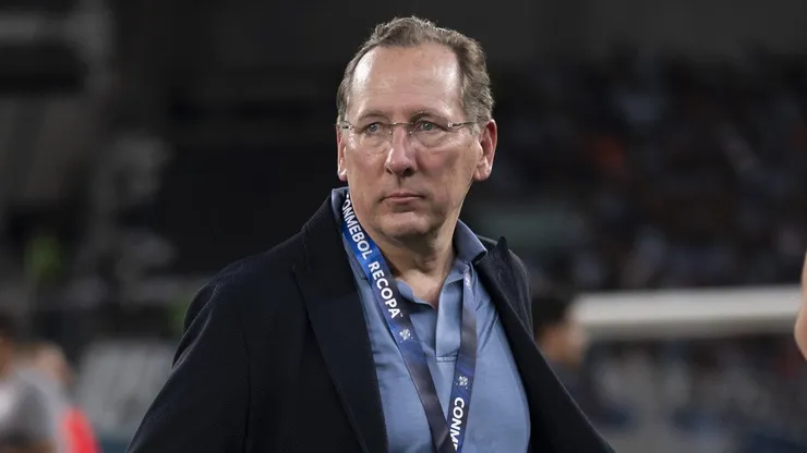 John Textor dono da saf do Botafogo apos a partida contra o Racing no estadio Engenhao pelo campeonato Recopa Sul-americana 2025.