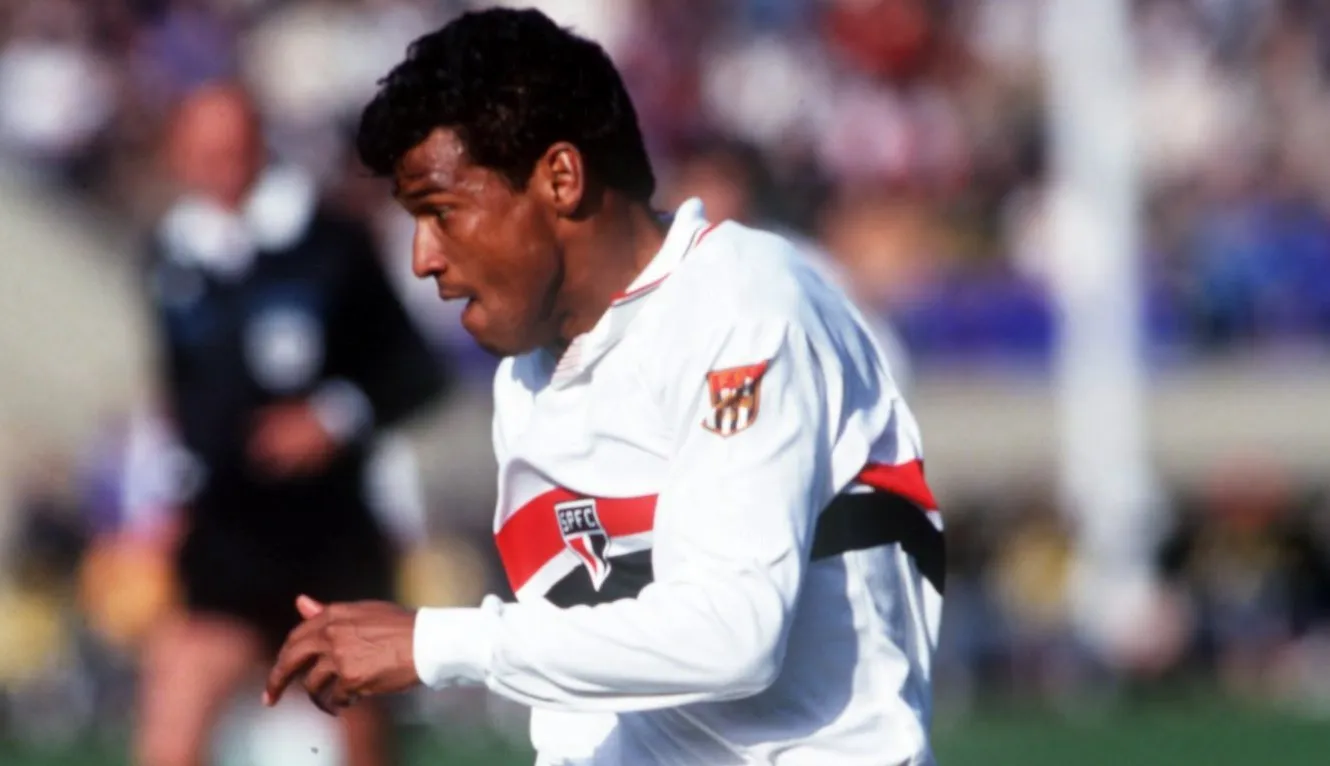 Müller, ídolo do SPFC, foi um dos representantes tricolores na Copa do Mundo de 1986 – Foto: Shaun Botterill/ALLSPORT