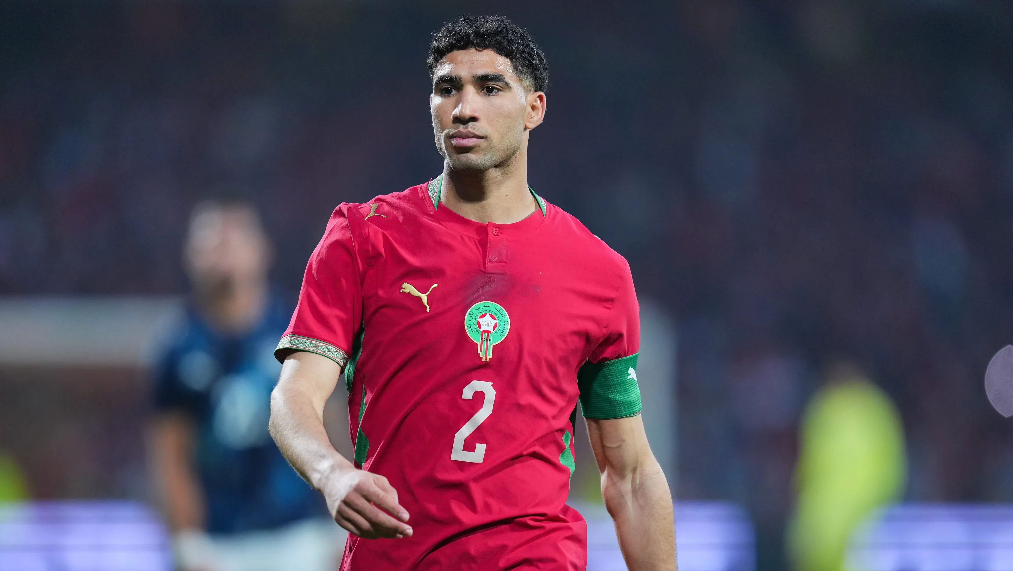 Hakimi pela seleção de Marrocos. (Photo by Franco Arland/Getty Images)