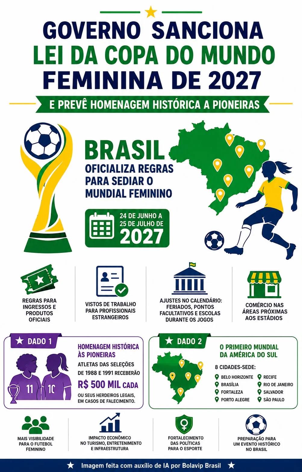 Infográfico gerado por Inteligência Artificial/Bolavip Brasil
