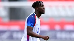 TORONTO, ON - MARCH 31: Louicius Deedson #11 of Haiti looks on during an International Friendly against Iceland on March 31, 2026 in Toronto, Ontario, Canada. (Photo by Vaughn Ridley/Getty Images)