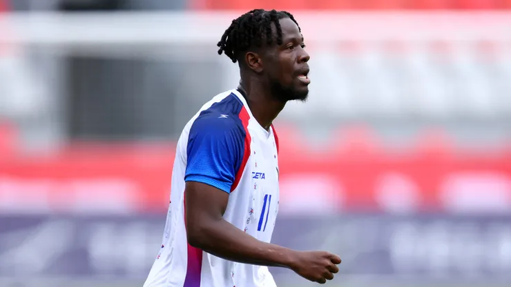 TORONTO, ON - MARCH 31: Louicius Deedson #11 of Haiti looks on during an International Friendly against Iceland on March 31, 2026 in Toronto, Ontario, Canada. (Photo by Vaughn Ridley/Getty Images)