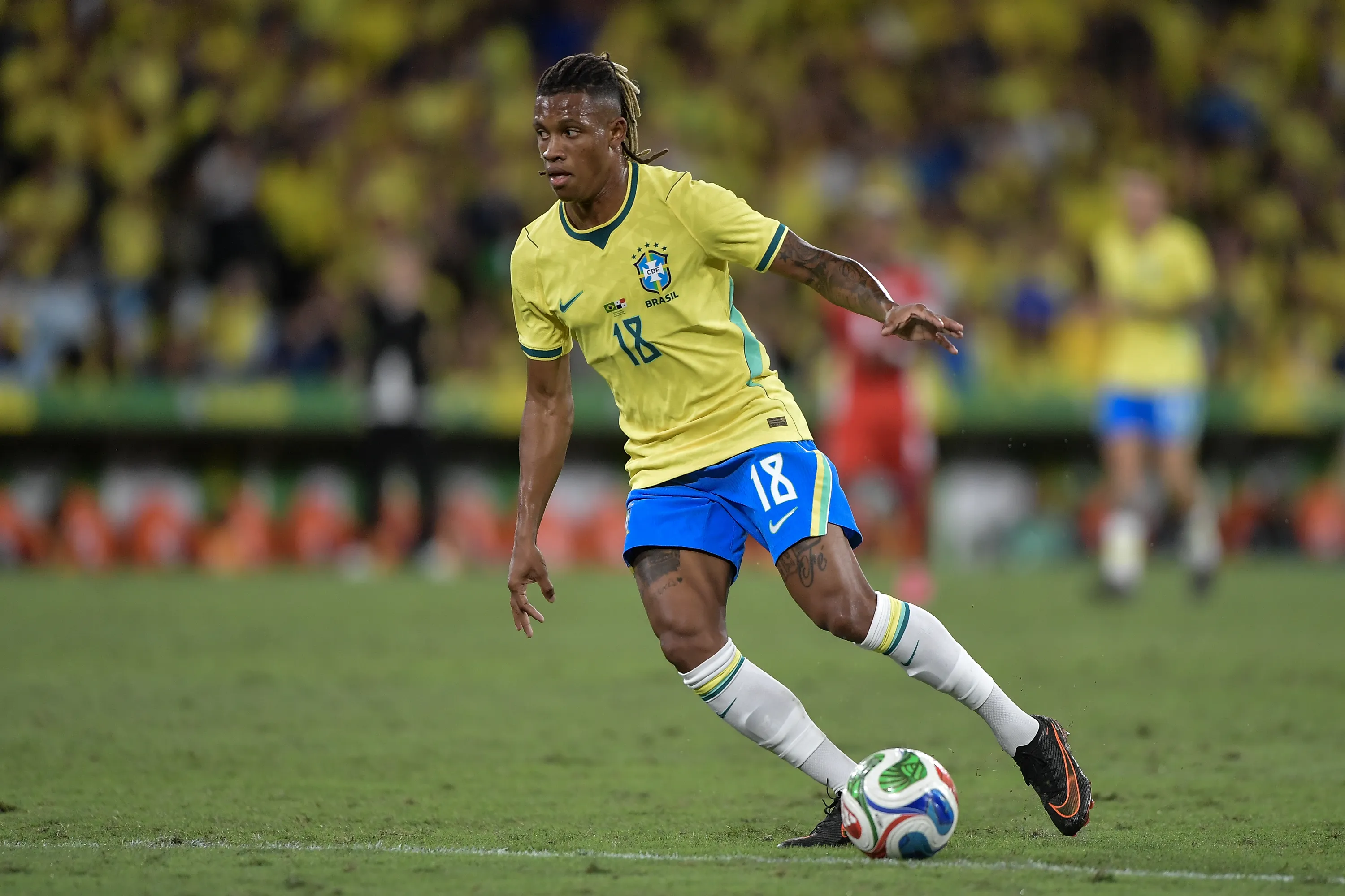 RJ – RIO DE JANEIRO – 31/05/2026 – AMISTOSO, SELECAO BRASILEIRA X PANAMA – Danilo Santos jogador do Selecao Brasileira durante partida contra o Panama no estadio Maracana pelo campeonato Amistoso. Foto: Thiago Ribeiro/AGIF