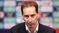Mark Bullingham diretor da Inglaterra durante coletiva de imprensa
