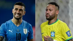 Arrascaeta e Neymar tem lesões semelhantes. Foto: Wagner Meier e Pedro Vilela - Getty Images