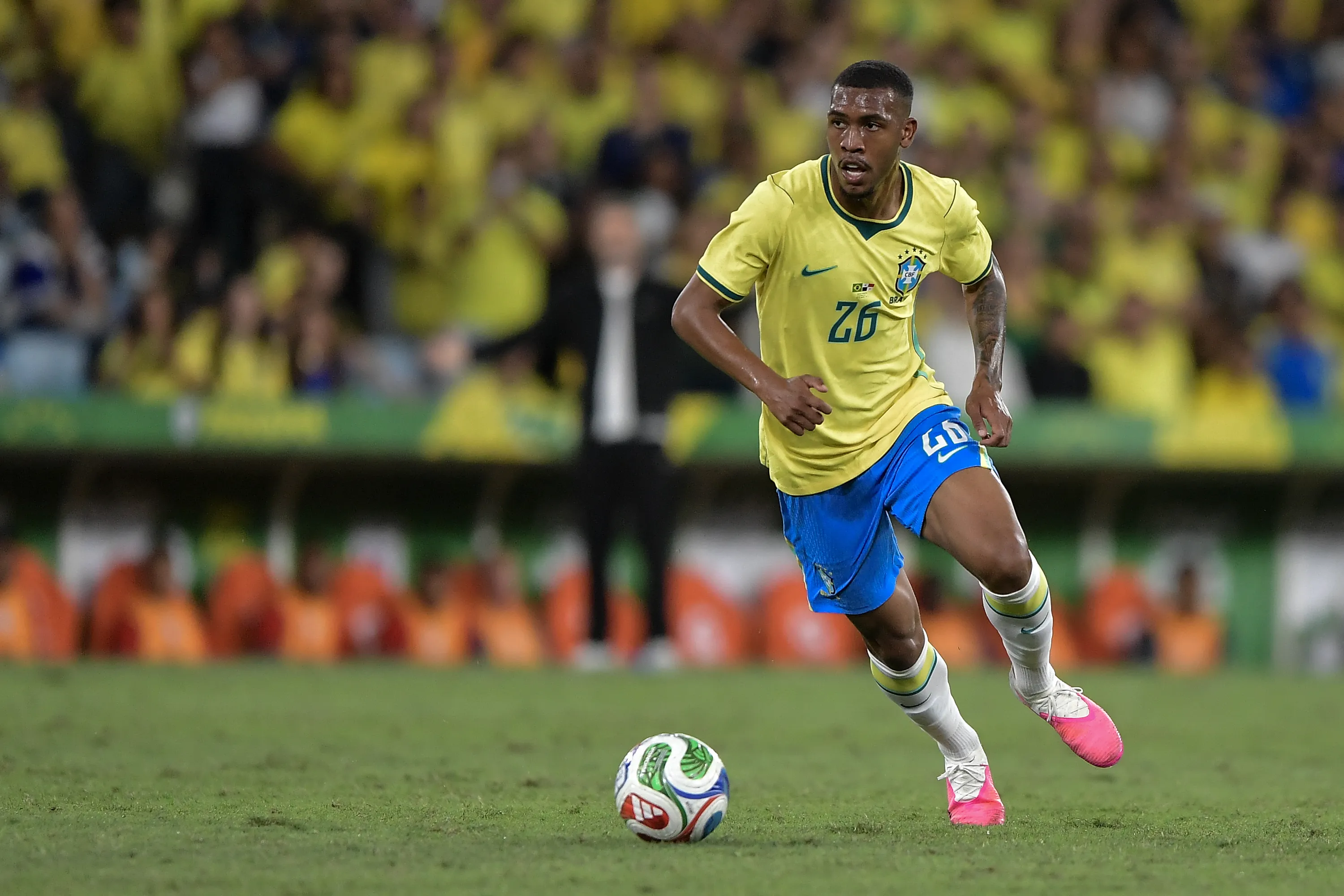 RJ – RIO DE JANEIRO – 31/05/2026 – AMISTOSO, SELECAO BRASILEIRA X PANAMA – Rayan jogador do Selecao Brasileira durante partida contra o Panama no estadio Maracana pelo campeonato Amistoso. Foto: Thiago Ribeiro/AGIF