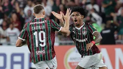 Jogadores do Fluminense comemorando gol. (Photo by Wagner Meier/Getty Images)