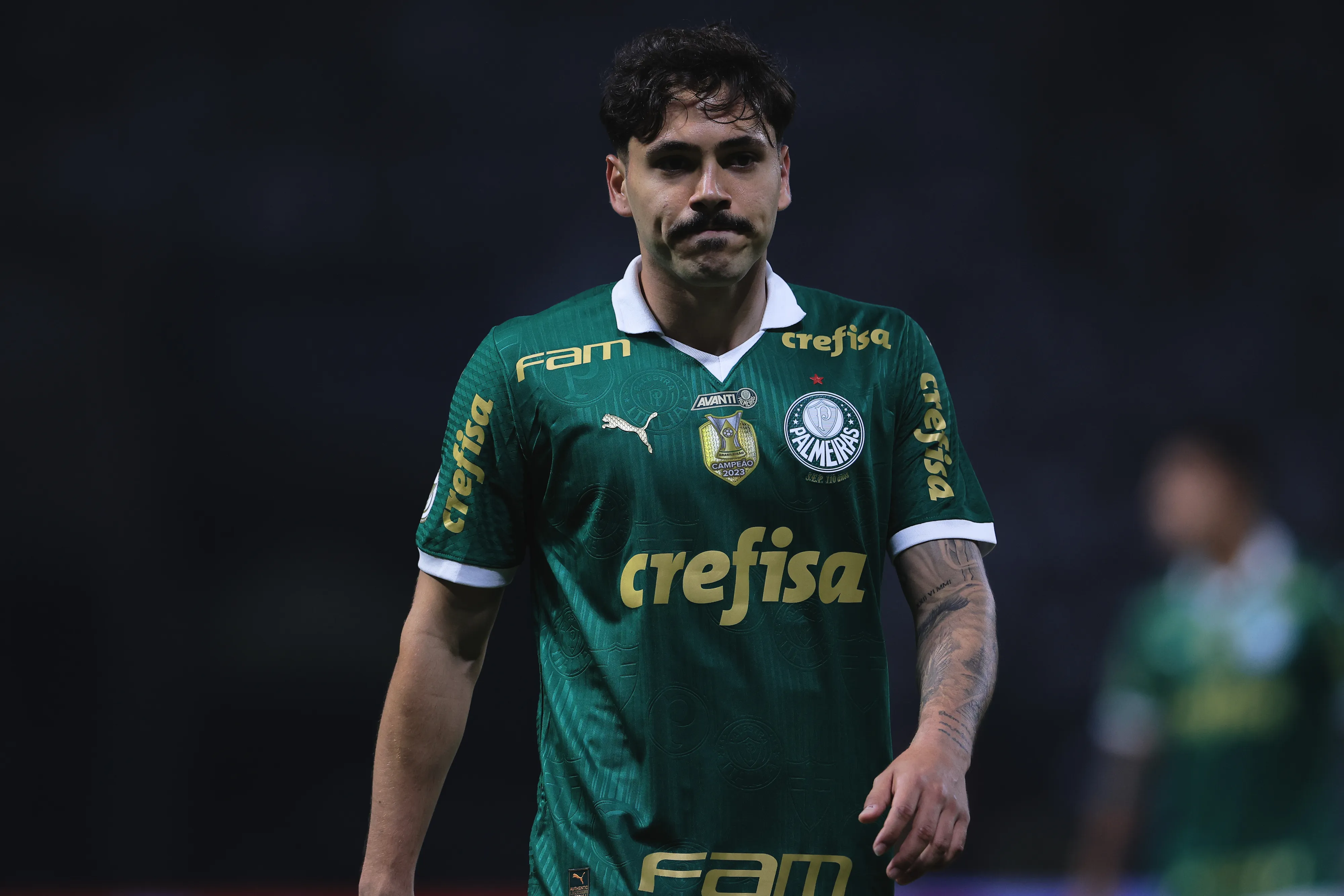 SP – SAO PAULO – 20/07/2024 – BRASILEIRO A 2024, PALMEIRAS X CRUZEIRO – Mauricio jogador do Palmeiras durante partida contra o Cruzeiro no estadio Arena Allianz Parque pelo campeonato Brasileiro A 2024. Foto: Ettore Chiereguini/AGIF
