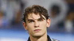 Nico Paz durante jogo da Argentina em Buenos Aires.