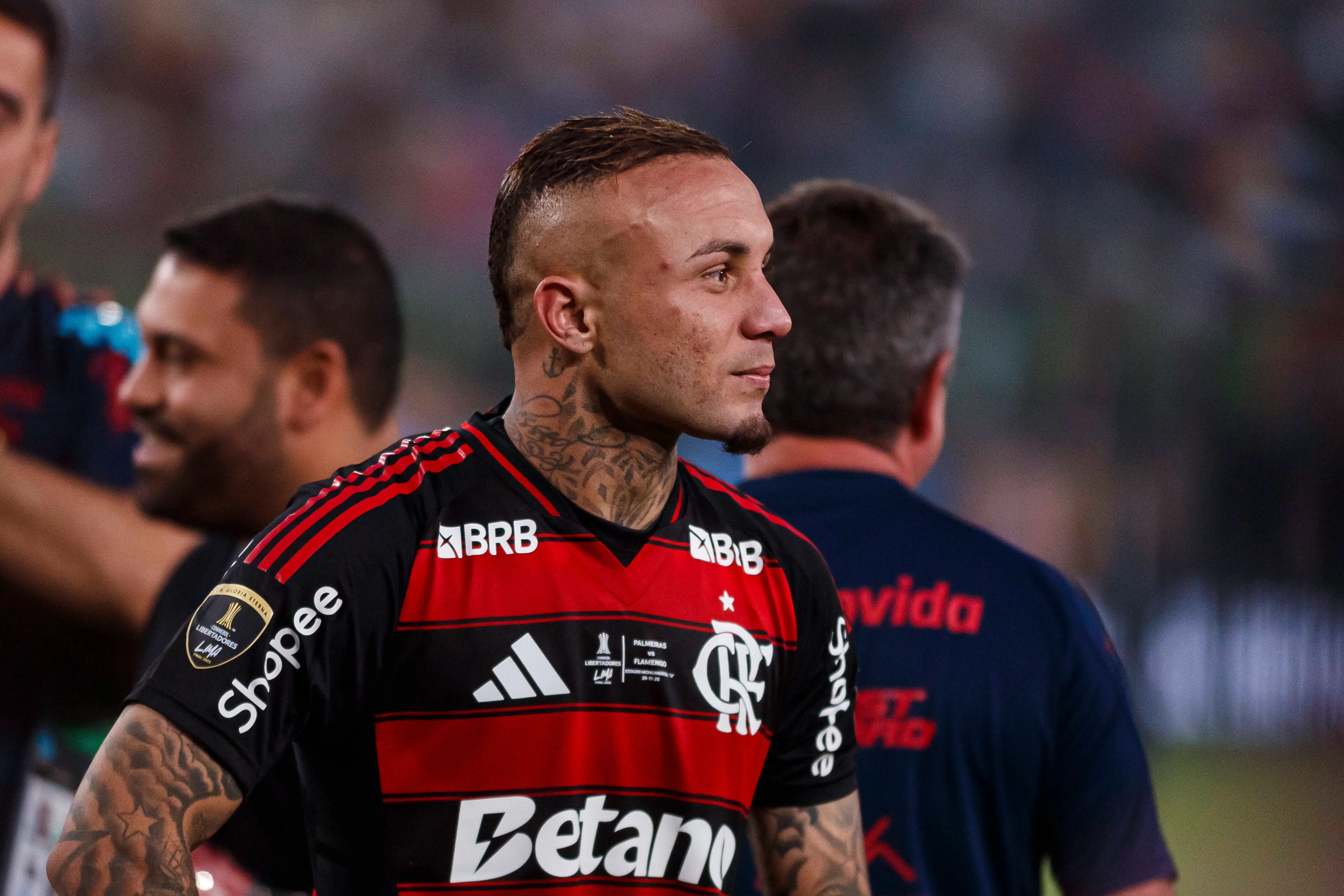 Alvo do Corinthians, Cebolinha está em fim de contrato e não permanecerá no Flamengo em 2027 – Foto: IMAGO / Latin Sport Images