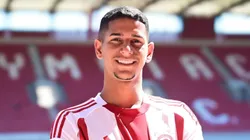Gustavo Mancha tem contrato no Olympiacos e interessa ao SPFC nesta janela - Foto: Divulgação/Olympiacos