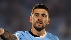 Arrascaeta em campo pelo Uruguai.