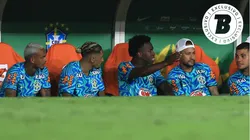 Banco de reservas da Seleção Brasileira durante Brasil x Panamá. Foto: Buda Mendes/Getty Images