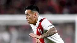 Esequiel Barco durante jogo do River Plate, clube que ele defendeu entre 2022 e 2024.