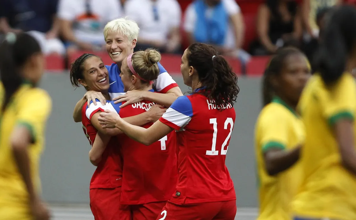 Estrelas dos Estados Unidos elogiam Brasil antes de amistosos contra a Seleção Feminina