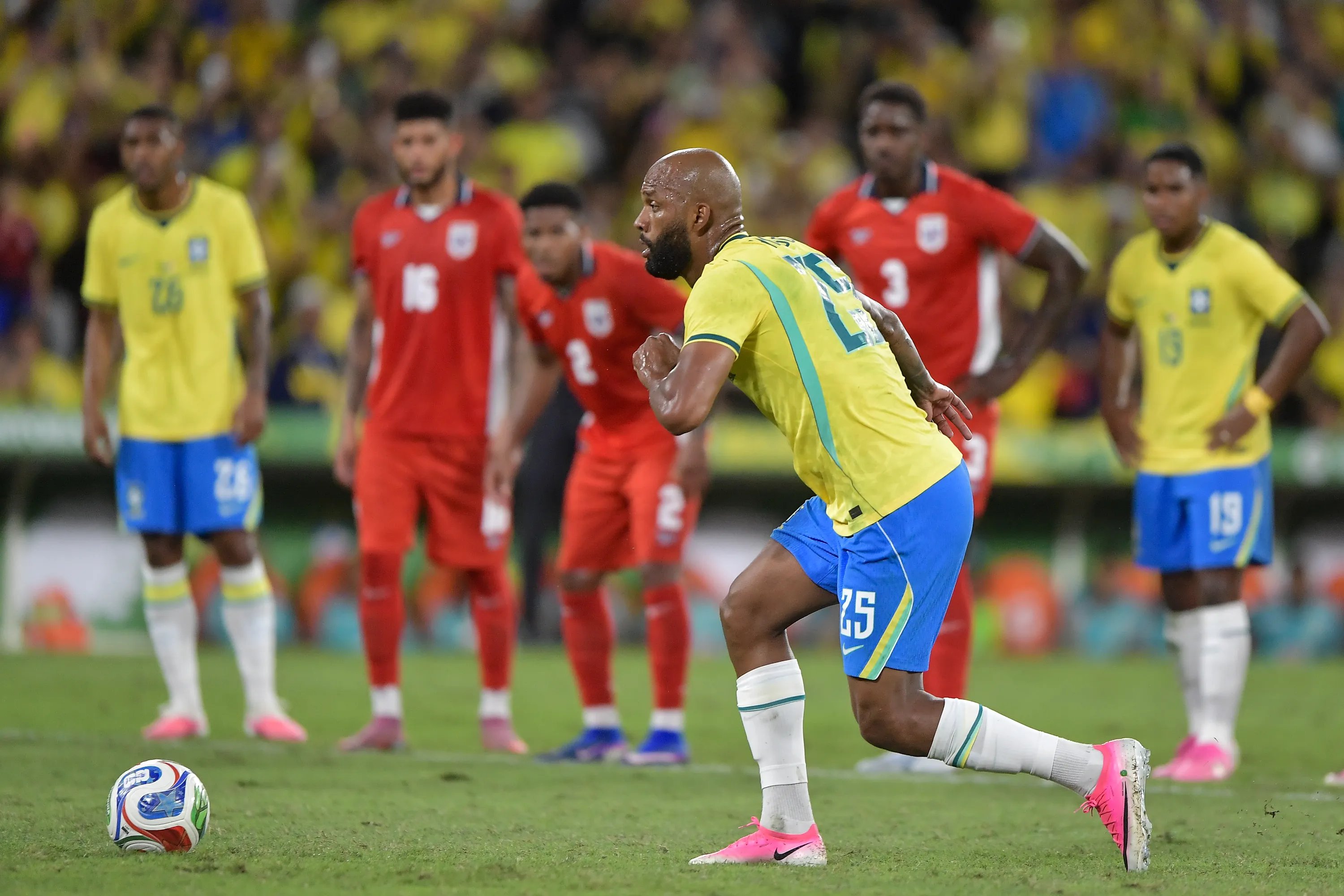 RJ – RIO DE JANEIRO – 31/05/2026 – AMISTOSO, SELECAO BRASILEIRA X PANAMA – Igor Thiago jogador do Selecao Brasileira durante partida contra o Panama no estadio Maracana pelo campeonato Amistoso. Foto: Thiago Ribeiro/AGIF