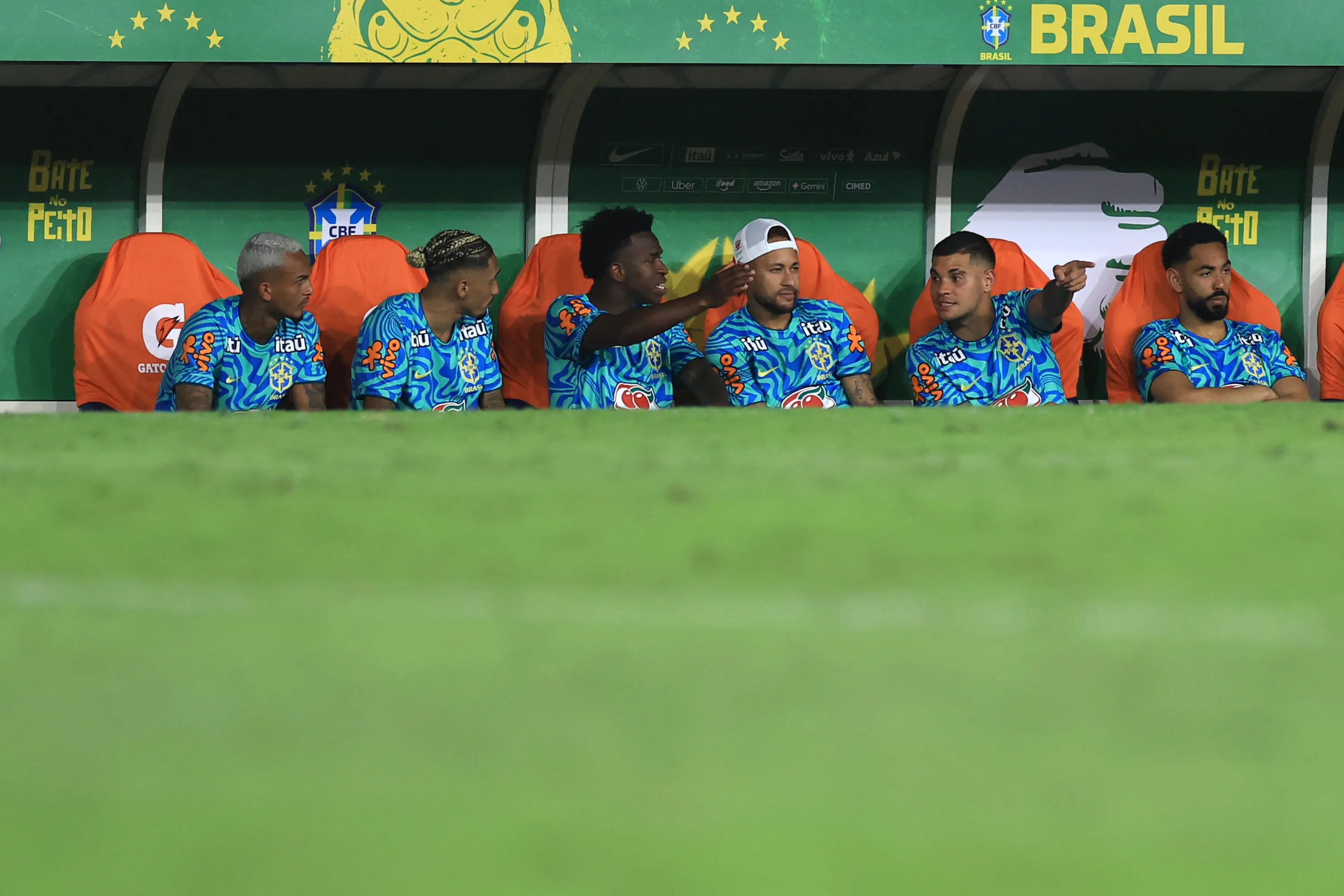 Seleção Brasileira durante Brasil x Panamá. (Photo by Buda Mendes/Getty Images)