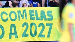 Faixa Copa 2027. Foto: Francisco Alves/AGIF