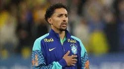 SP - SAO PAULO - 10/06/2025 - ELIMINATORIAS COPA DO MUNDO 2026, SELECAO BRASILEIRA X PARAGUAI - Marquinhos jogador da Selecao Brasileira durante a partida entre Brasil e Paraguai na Neo Quimica Arena em Sao Paulo (SP), pelas Eliminatorias da Copa do Mundo 2026. Foto: Marlon Costa/AGIF