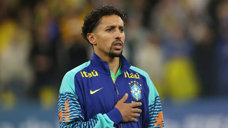 SP - SAO PAULO - 10/06/2025 - ELIMINATORIAS COPA DO MUNDO 2026, SELECAO BRASILEIRA X PARAGUAI - Marquinhos jogador da Selecao Brasileira durante a partida entre Brasil e Paraguai na Neo Quimica Arena em Sao Paulo (SP), pelas Eliminatorias da Copa do Mundo 2026. Foto: Marlon Costa/AGIF