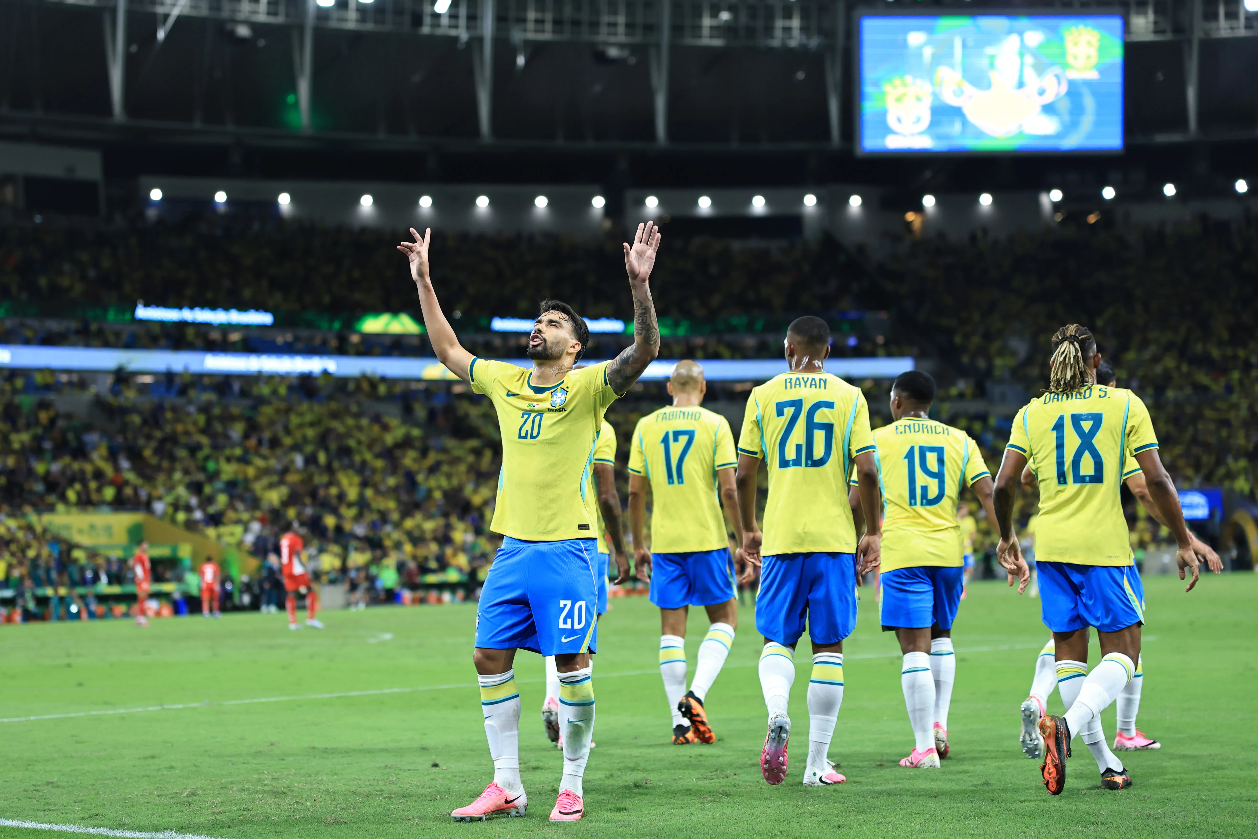 Lucas Paquetá se destaca contra o Panamá. Foto: Buda Mendes/Getty Images.