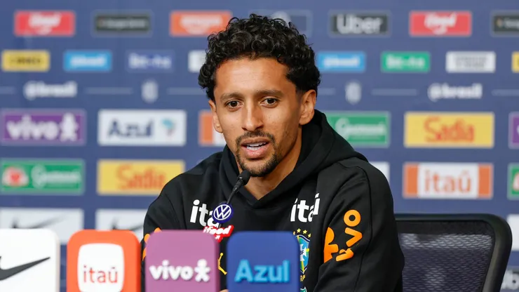 Marquinhos pela Seleção. Foto: Rafael Ribeiro/CBF