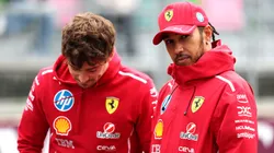 Charles Leclerc e Lewis Hamilton formam a dupla da Ferrari